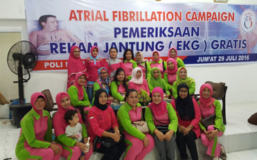 Pada tanggal 29 juli 2016 pengurus daerah Bhayangkari Sumatera Barat mengikuti kegiatan pemeriksaan rekam jantung (EKG) gratis dirumah sakit Bhayangkara Polda Sumbar.